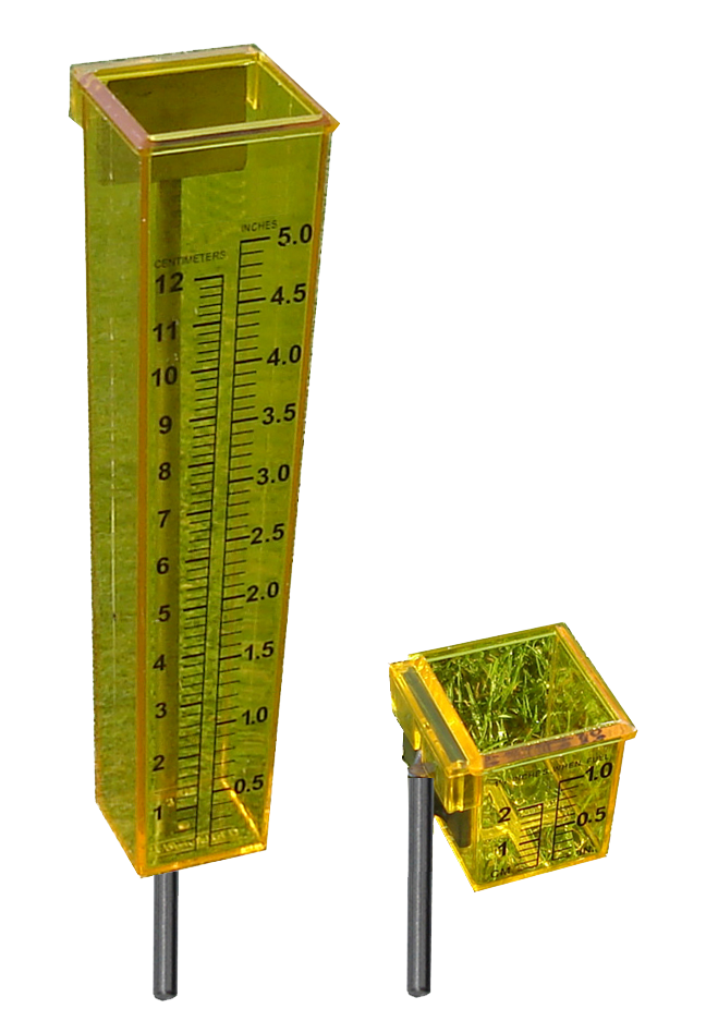 Turf-Tec Precipitation and uniformity gauges for sprinklers.